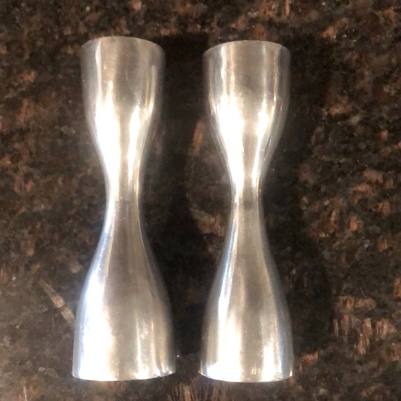 Pottery Barn Accents Pottery Barn Silver Candlesticks Poshmark